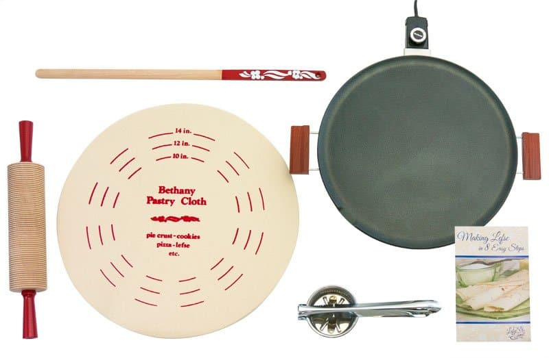 Lefse Starter Kit Non-Stick Grill